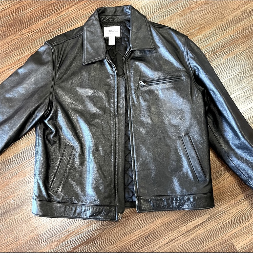 Genuine leather jacket from Cherokee, size L